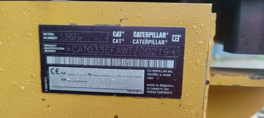 CATERPILLAR 336F Trimble 3D